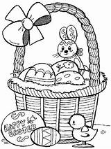 Easter Coloring Pages Happy Bunny sketch template