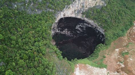 scientists find cluster   giant sinkholes  southern china  weather channel