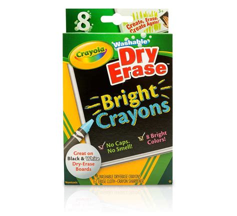 dry erase bright crayons crayola
