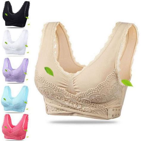 linkabc women s seamless push up vest bra athletic lace front cross