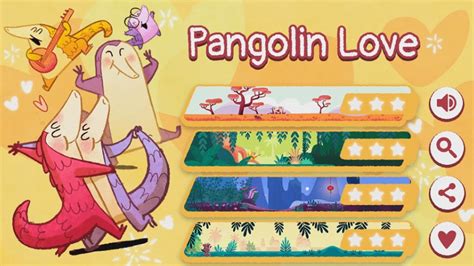 pangolin love google doodle level   stars youtube