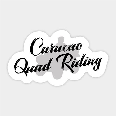 curacao quad riding atv tourist design curacao sticker teepublic