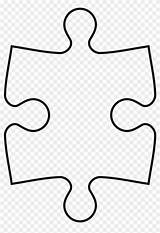 Puzzle Piece Outline Clipart Pice Transparent sketch template