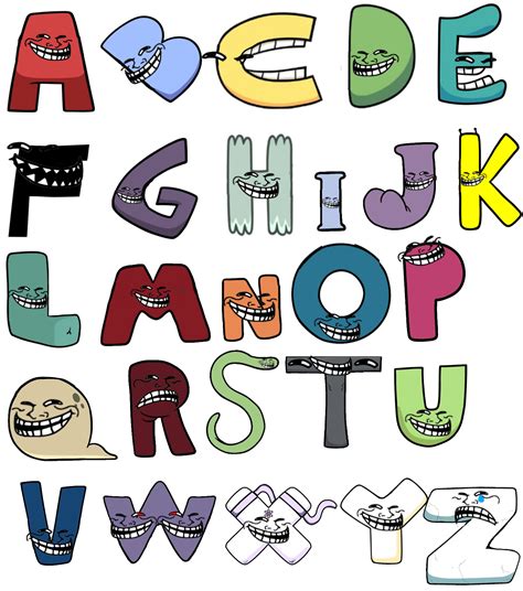 alphabet lore printables