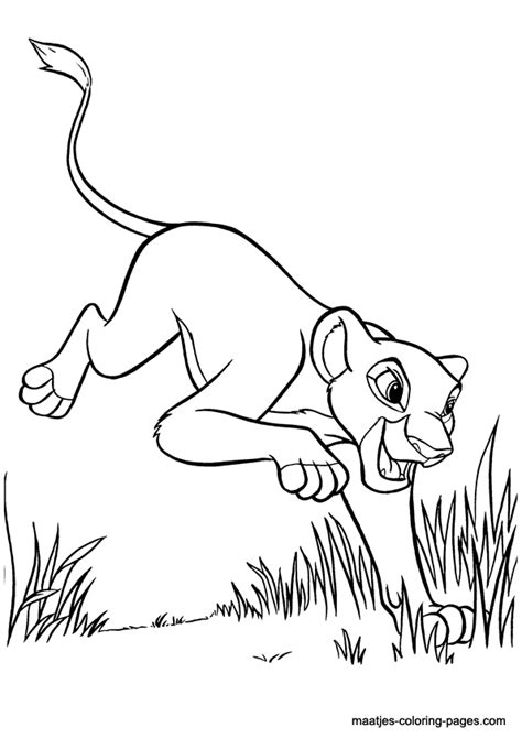 lion king coloring pages kiara