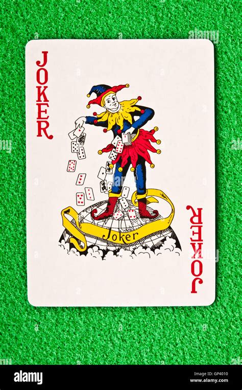 joker playing card  res stock photography  images alamy