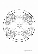 Coloring Pages Butterfly Mandala Butterflies Roses Library Clipart Printable Circle Getdrawings Getcolorings Popular sketch template