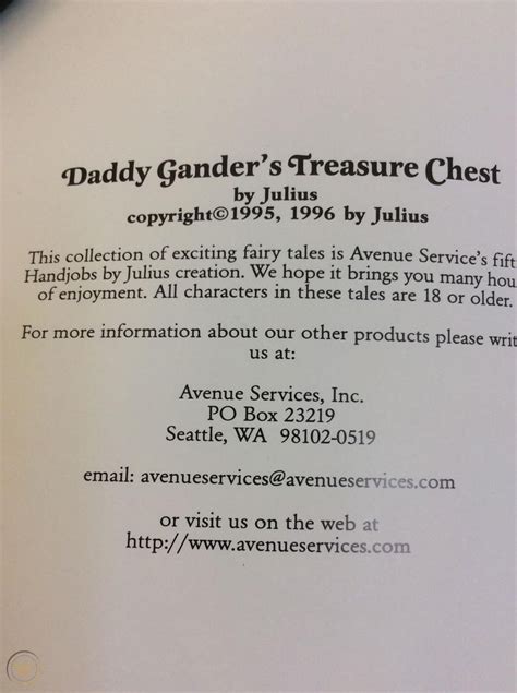 gay adult fiction daddy gander s treasure chest by julius 1865388560