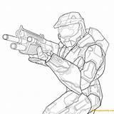 Halo Pages Coloring Reach Color Online Hero Print sketch template