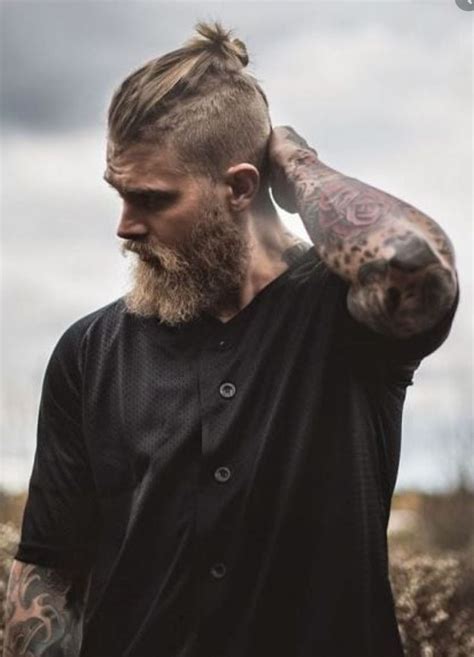 pin  paynus  viking haircut hipster beard mens hairstyles