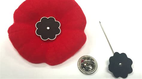 remembrance day poppy pin that won t fall off too commercial legion hq