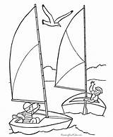 Sailboat Voiliers Voilier Barcos Amusent Leurs Ausmalbild Walrus Navios Fourth Coloringhome sketch template
