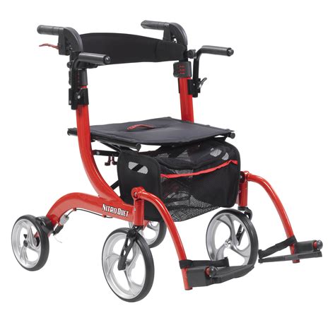 drive medical nitro duet dual function transport wheelchair