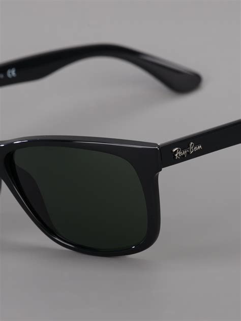 Ray Ban Flat Top Sunglasses In Black For Men Lyst