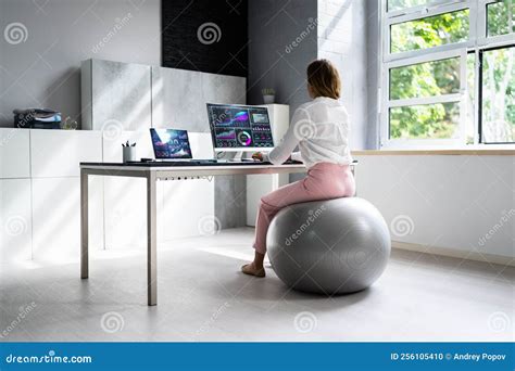 correct posture  desk  office stock photo image  healthy rear
