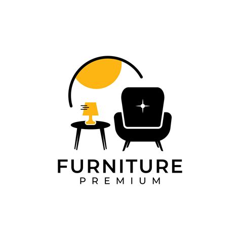 furniture logo design  vector art  vecteezy
