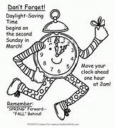 Daylight Savings Spring Time Coloring Reminder Forward Saving Kids Pages Activities Word Ahead Puzzles Search Light Printables Back Fall Printables4kids sketch template