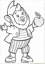Coloring Pages Noddy Ears Big Animated Brings Cartoons Apple Book Coloringpages1001 Do Previous sketch template