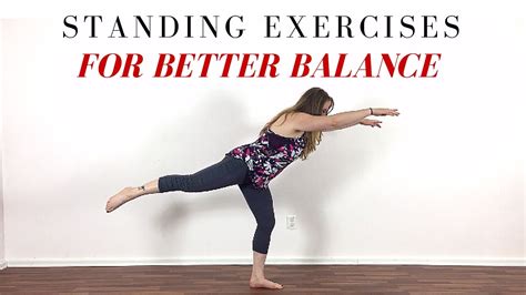 standing exercises  improve balance youtube