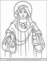 Rosary Thecatholickid Mysteries Praying Lourdes sketch template