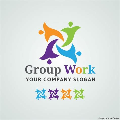 group logo gratis vector