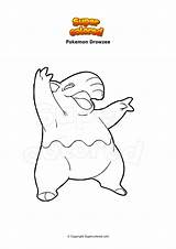 Pokemon Drowzee Mewtwo Supercolored Kirlia Traumato sketch template