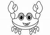 Crab Crabs Fiddler Crustacean sketch template