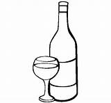 Coloring Wine Pages Glass Bottle Choose Board sketch template