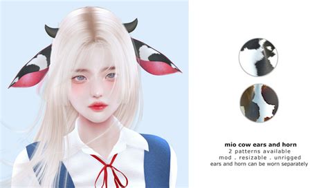 second life marketplace mio cow ears and horn