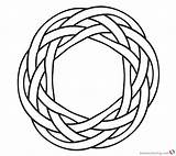 Celtic Knot Simple Coloring Pages Ornament Printable Getdrawings Kids Print Color Getcolorings sketch template