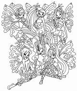 Winx Sirenix Harmonix Dziewczyny Kolorowanka Coloriages Druku Flora Elfkena Bloomix Daphne Transformation Clubu Believix Musa Pokoloruj Tecna Imprimable sketch template