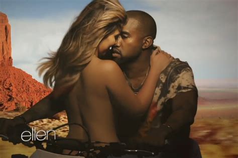 [watch] Kanye West And A Chest Naked Kim Kardashian Share