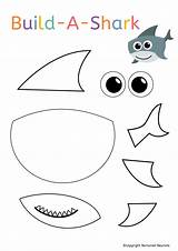 Shark Printable Craft Build Preschool Crafts Kids Activity Activities Fun Sea Week Choose Board Neurons Nurtured Do sketch template