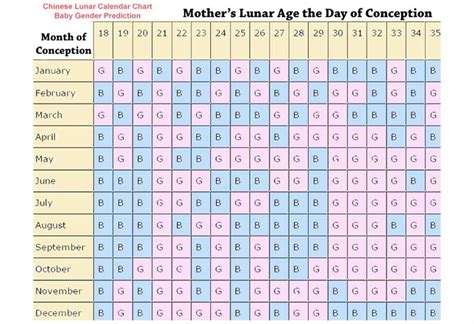 Chinese Gender Prediction Calendar How To Use Accuracy And More