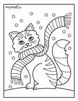Kitten sketch template