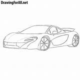 Mclaren P1 Coloring Car Drawingforall Mokka sketch template