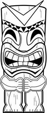 Tiki Totem Pole Clipart Poles Luau Basic Drawing Search Coloring Pages Man Party Google Template Survivor Board Templates Getdrawings Aloha sketch template