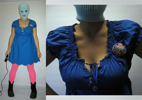 Lisa Malanij Handm Blue Cotton Scalloped Hem Summer Dress