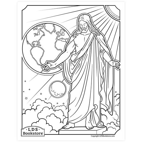 church  jesus christ coloring pages