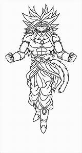 Broly Goku Kale Dbs Lineart Coloringbay sketch template