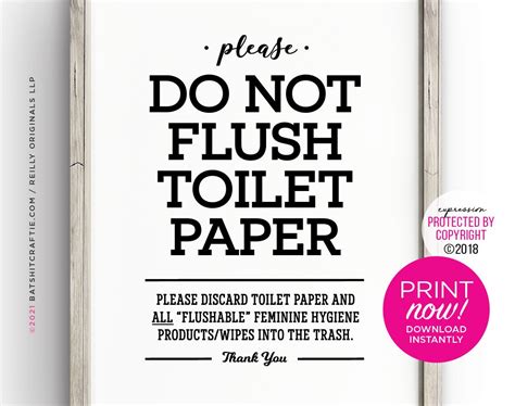 printable   flush signs  printable templates