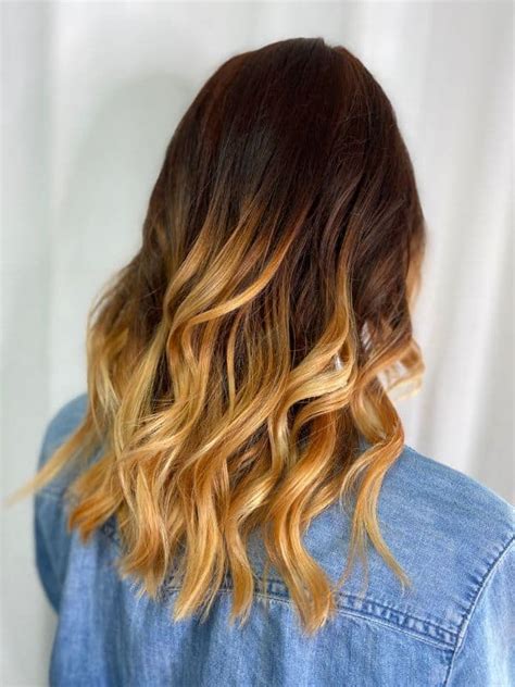 top  image brown caramel ombre hair thptnganamsteduvn