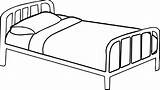 Bed Coloring Pages Pink Any Template Mattress Wecoloringpage sketch template