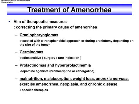 Ppt Chapter 27 Amenorrhea Powerpoint Presentation Id 404472