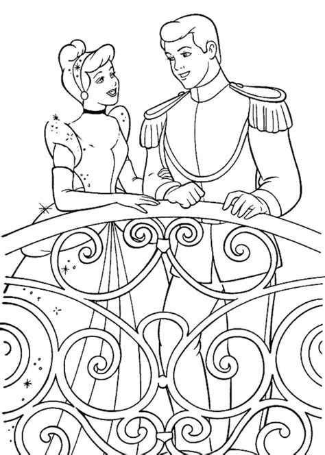 cinderella  prince charming coloring pages  getcoloringscom