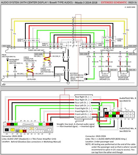 mazda radio wiring diagram