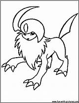 Absol Coloring Pages Pokemon Mega Fun Printable Choose Board Template sketch template