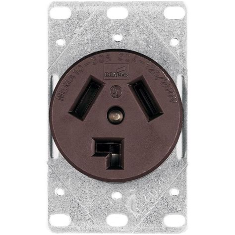 commercial  industrial  amp flush mount dryer power receptacle   wire  grounding