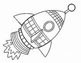 Rocket Coloring Ship Space Printable Clipart Pages Rocketship Library Coloringcrew Popular sketch template