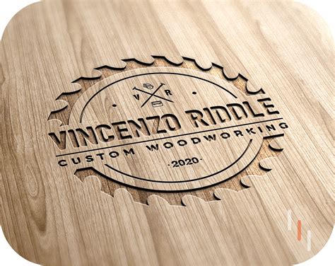 custom wood logo design  watermark custom wood logo etsy
